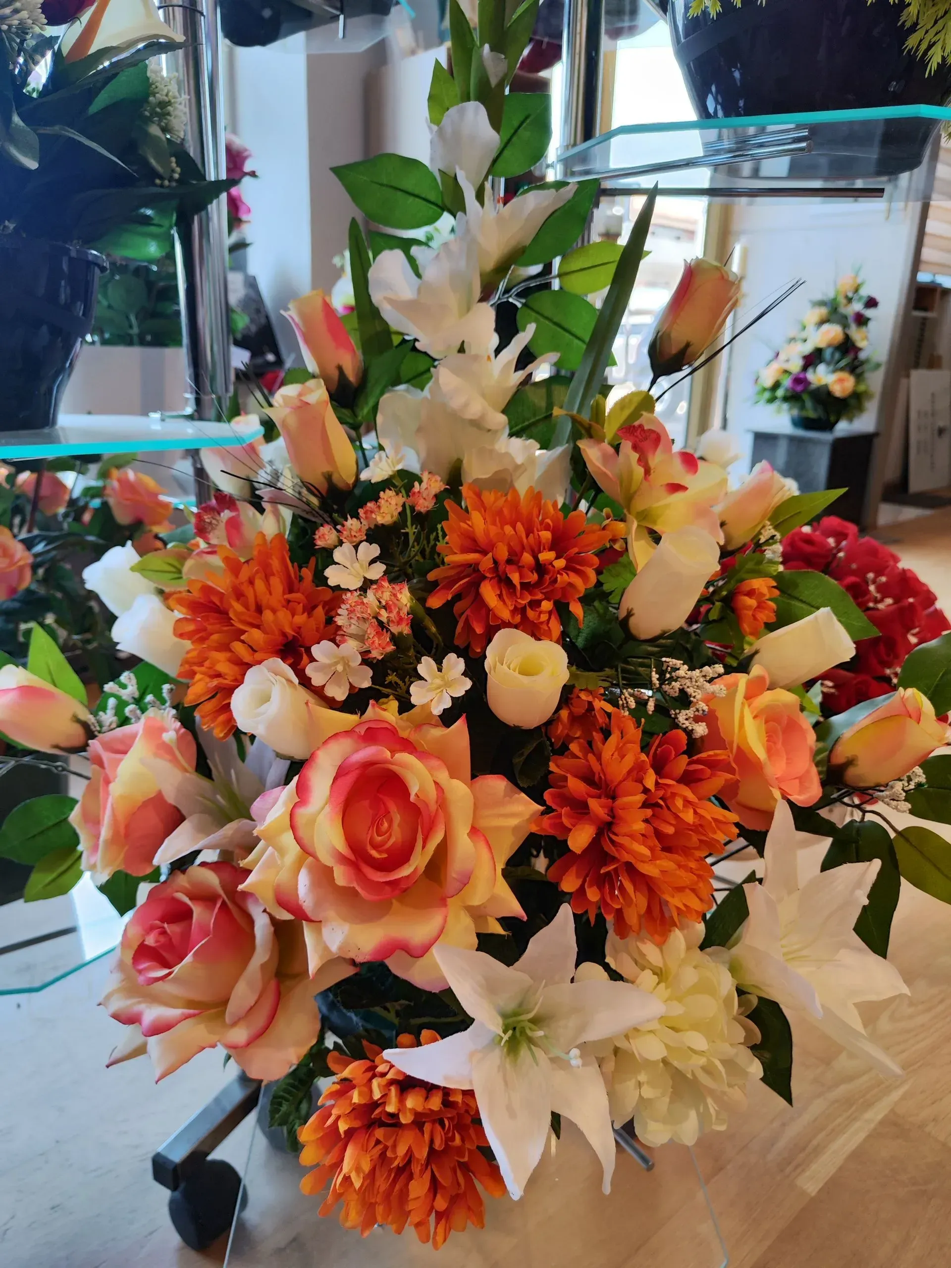 Bouquet de fleur funéraire