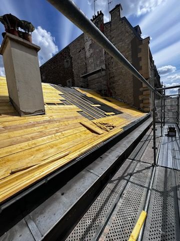 Rénovation d'une toiture par sarking