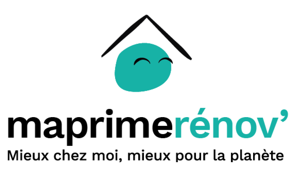 Logo de l'aide financière aux travaux de rénovation énergétique : MaPrimeRénov'