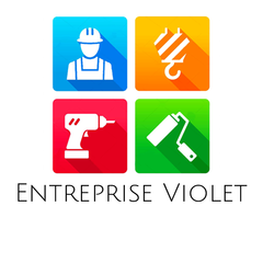 Photo : couleurs de l'arc-en-ciel logo Entreprise Violet