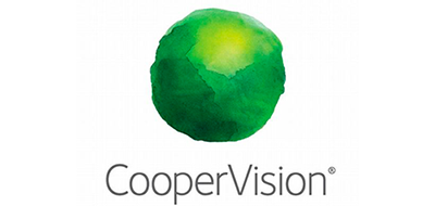 Una bola verde con la palabra coopervision en ella