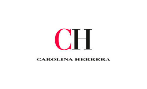 Se muestra un logotipo de Carolina Herrera sobre un fondo blanco.