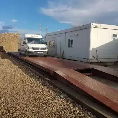 Camion Denis Pesage sur un pont-bascule