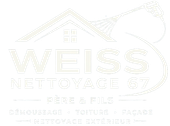 Logo blanc et gris pâle de WEISS NETTOYAGE 67