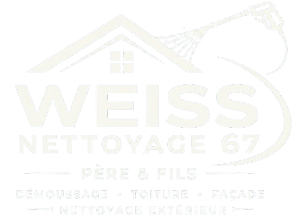 Logo blanc et gris pâle de WEISS NETTOYAGE 67