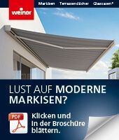 Lust auf moderne Markisen? Weinor Teaser