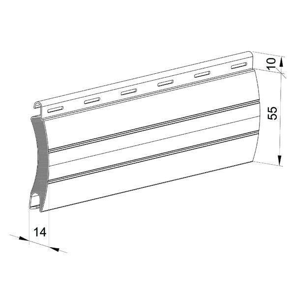 Aluminium Rollladen Profil