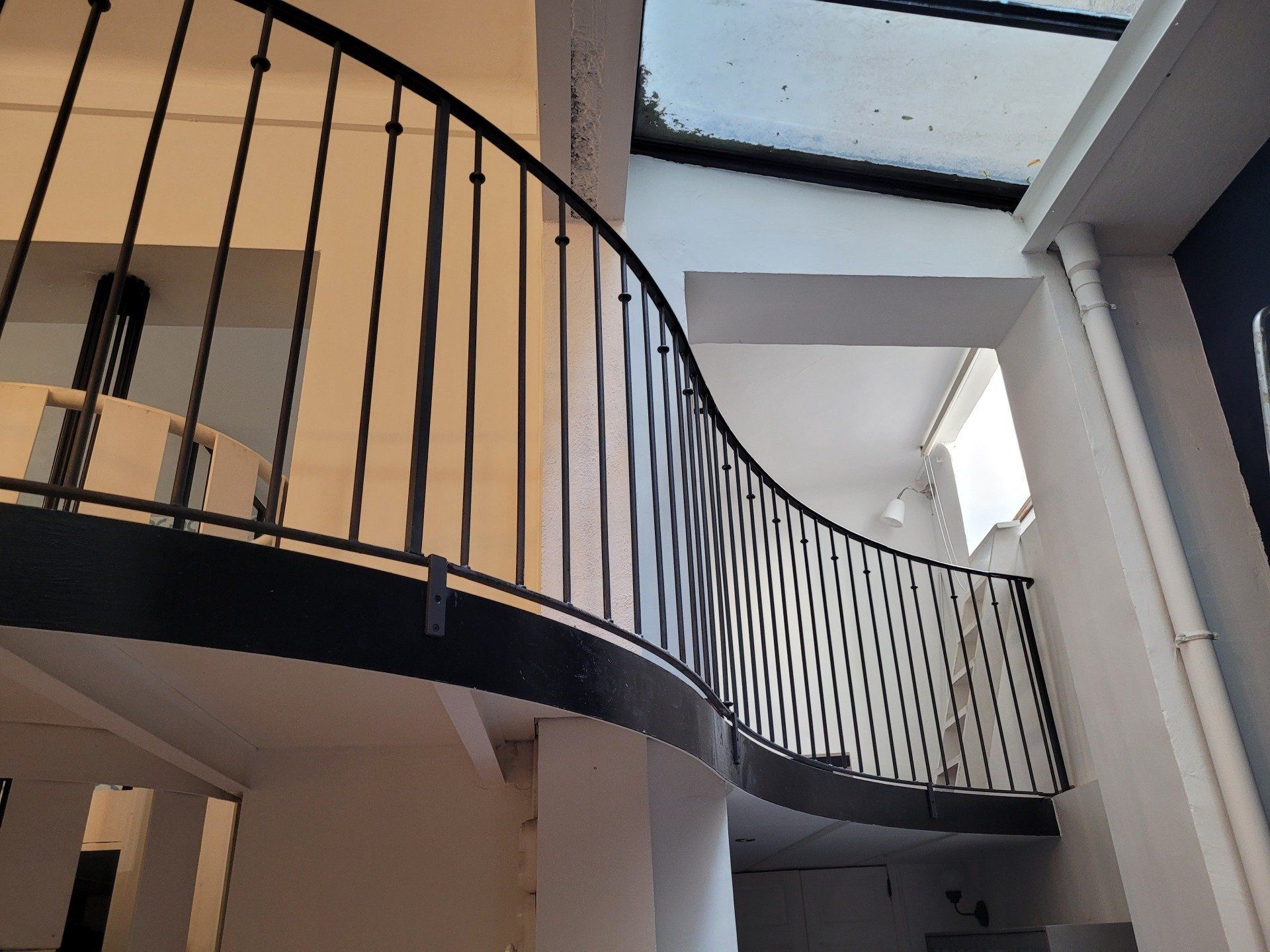 Garde corps esaclier vue de profil