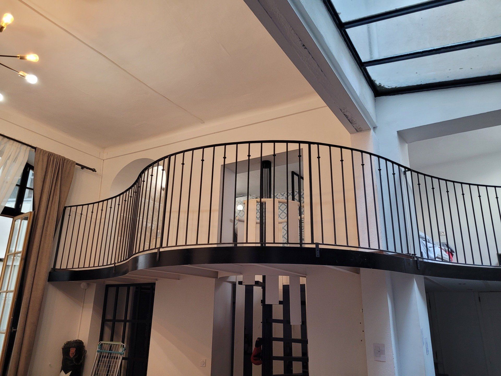 Garde corps avec un arrondis