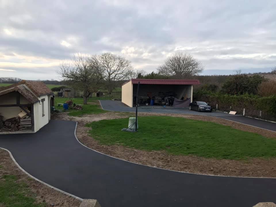 Réalisations d'enrobés par l'entreprise SRP