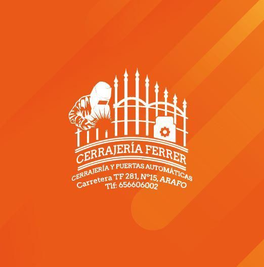 Un logotipo para una empresa llamada cerrajeria ferrer