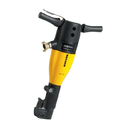 Marteau pneumatique jaune et noir.