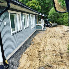 Asuintalon piharakennustyöt