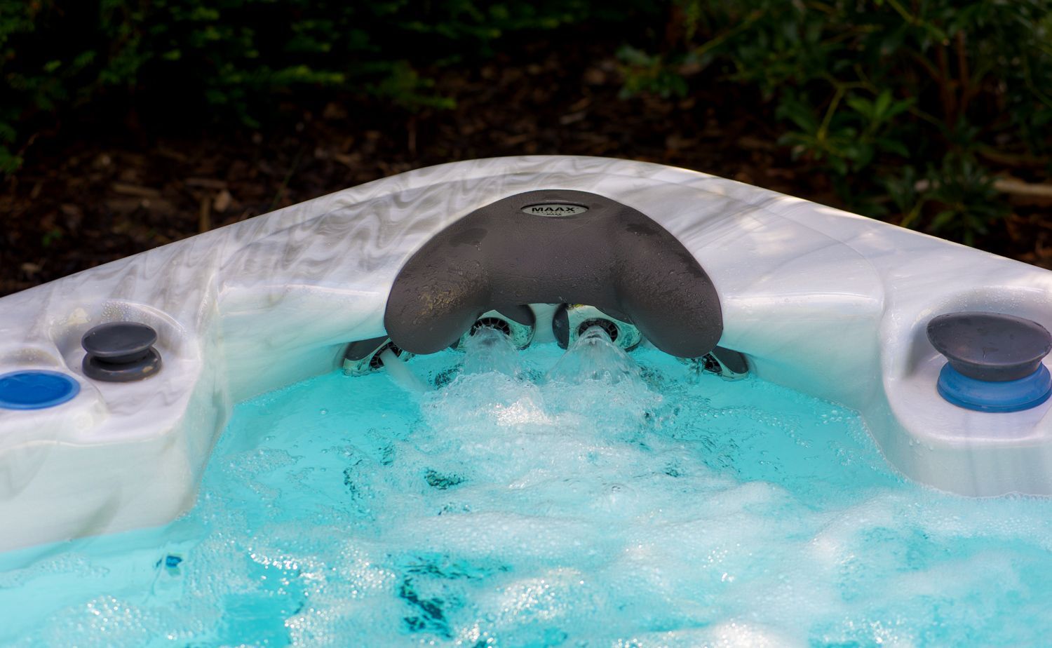 Focus sur sortie des bulles d'un spa
