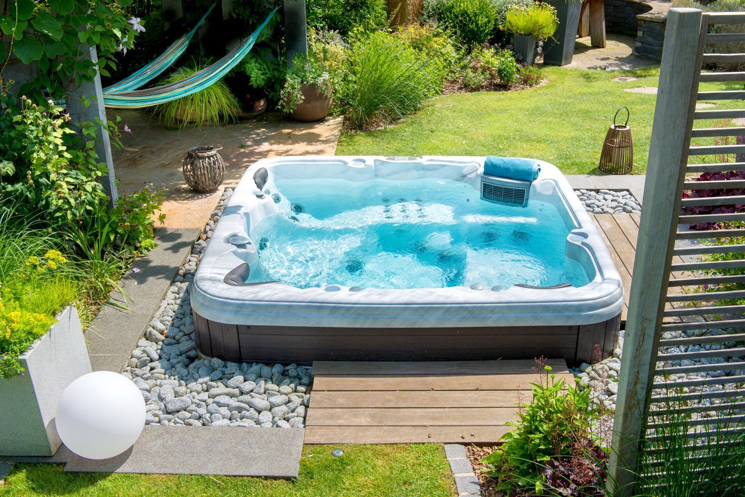 Vue aérienne d'un spa moderne