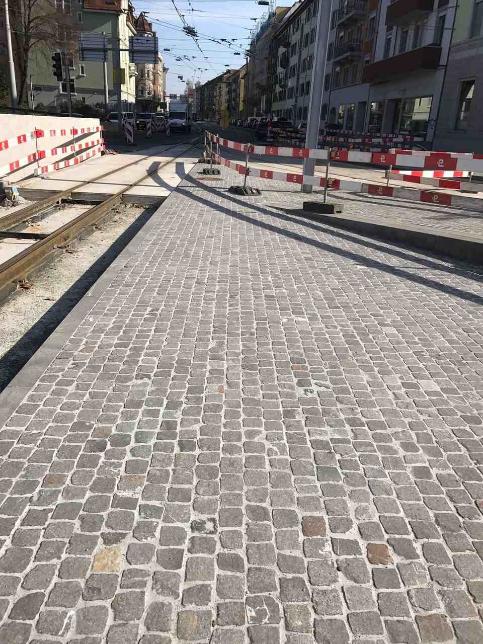 Arbeit der Walter Staub Pflästerungen GmbH