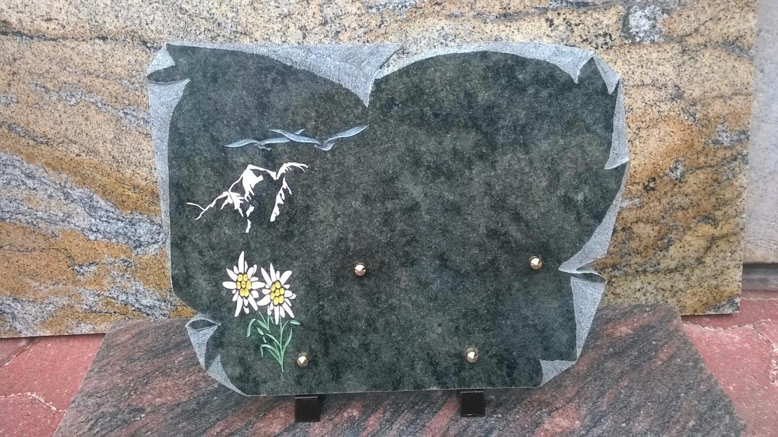 avec gravure couleur