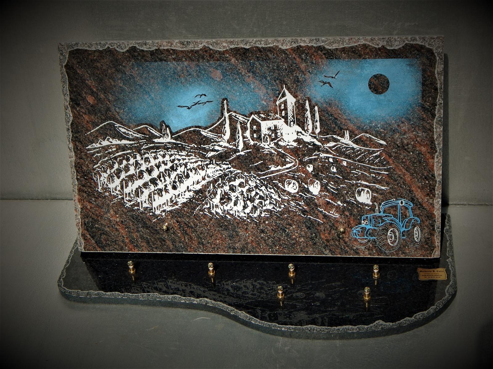 plaque dessin paysage