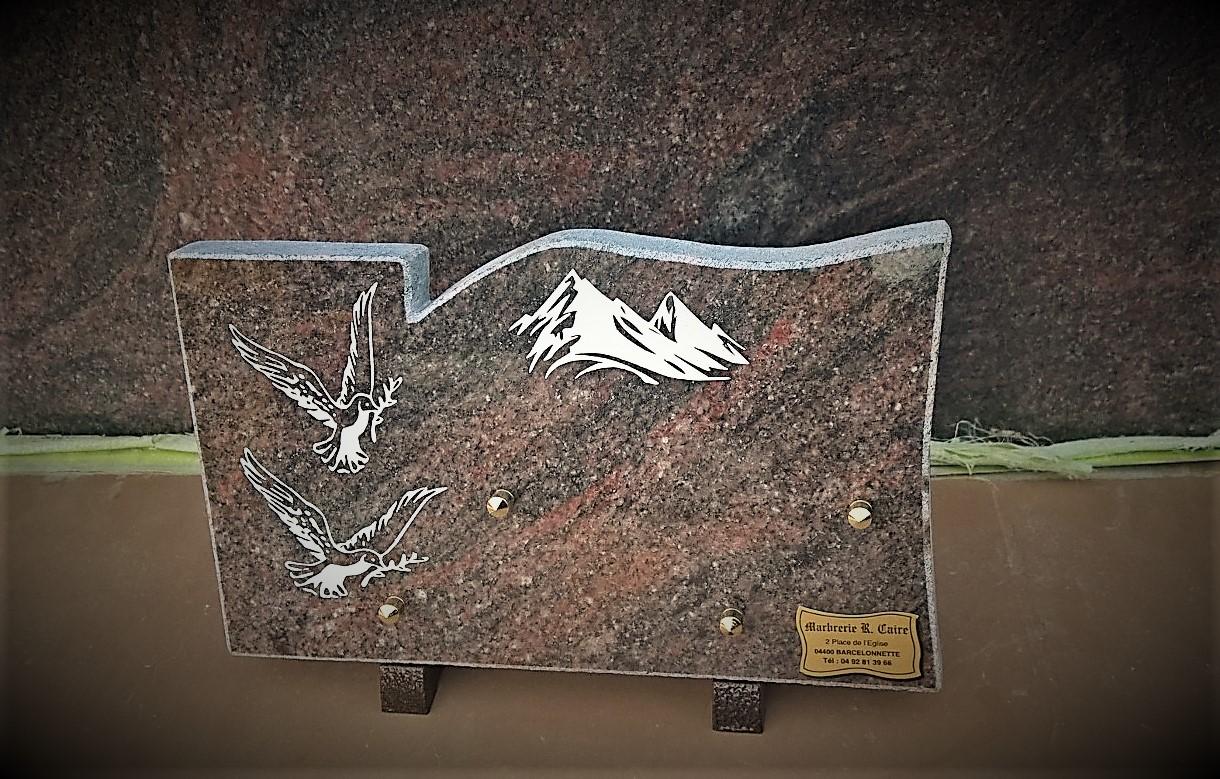 plaque multi 5 colombe montagne 5