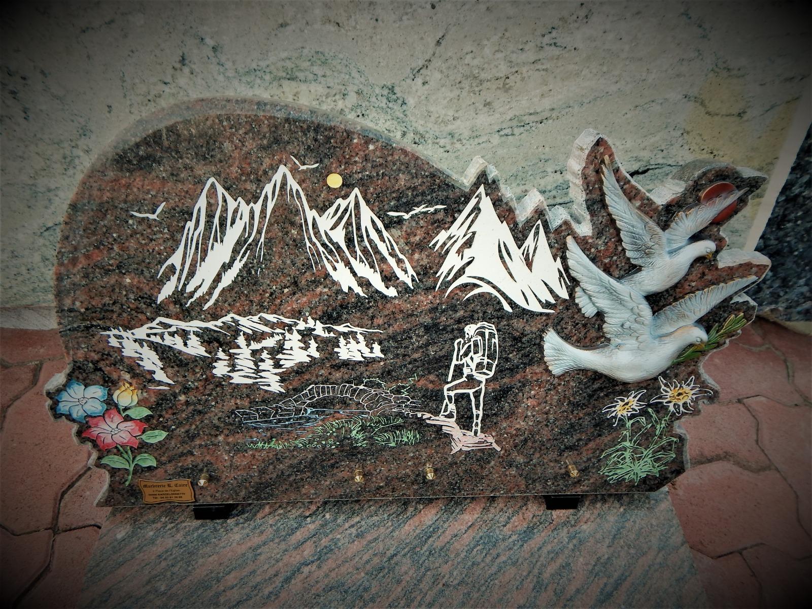 plaque randonneur pont