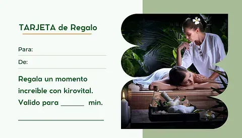 Una mujer está acostada en una mesa recibiendo un masaje.