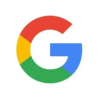 El logotipo de Google es un círculo de colores del arco iris con la letra g en el medio.