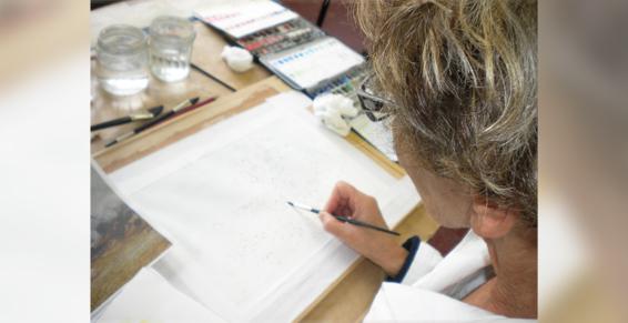 Dessin sur feuille blanche