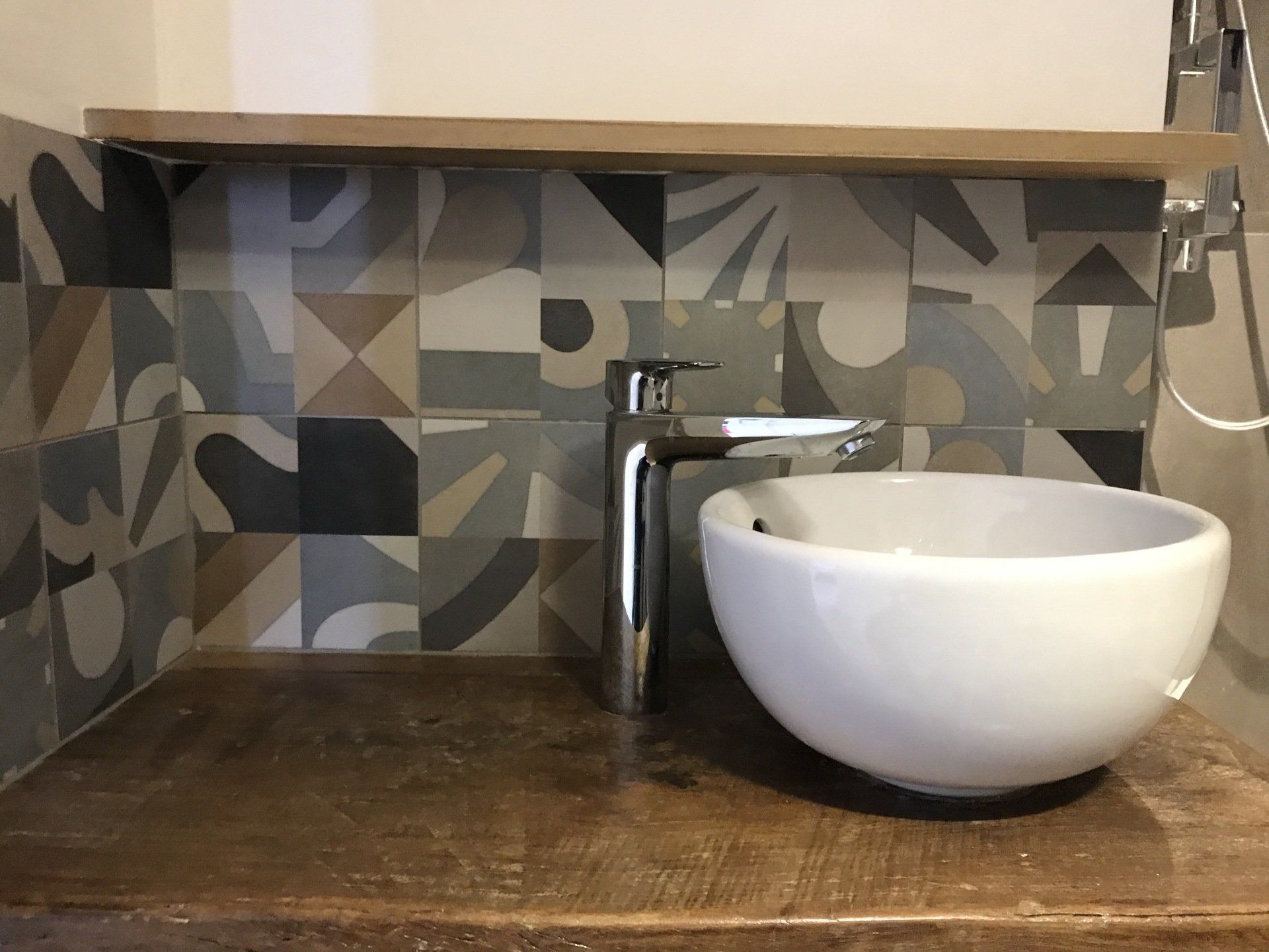 Crédence carreaux de ciment