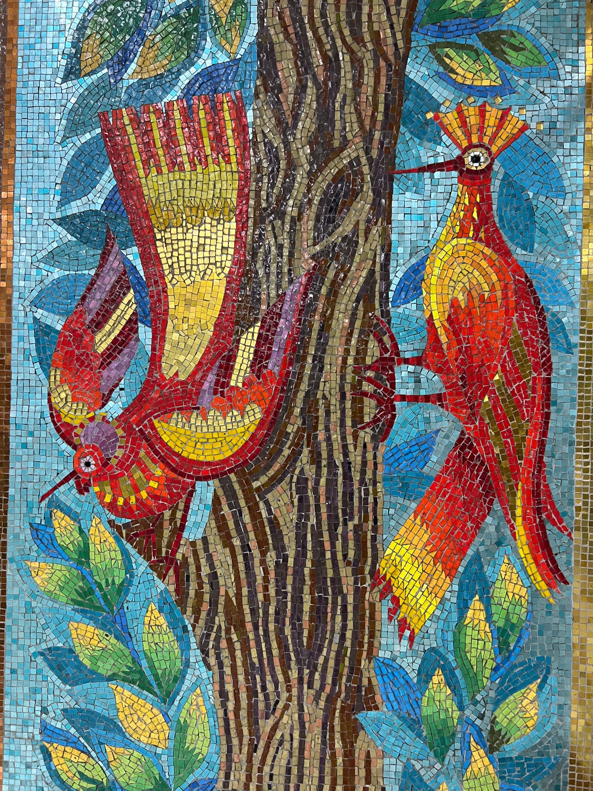 Oiseaux en mosaïque