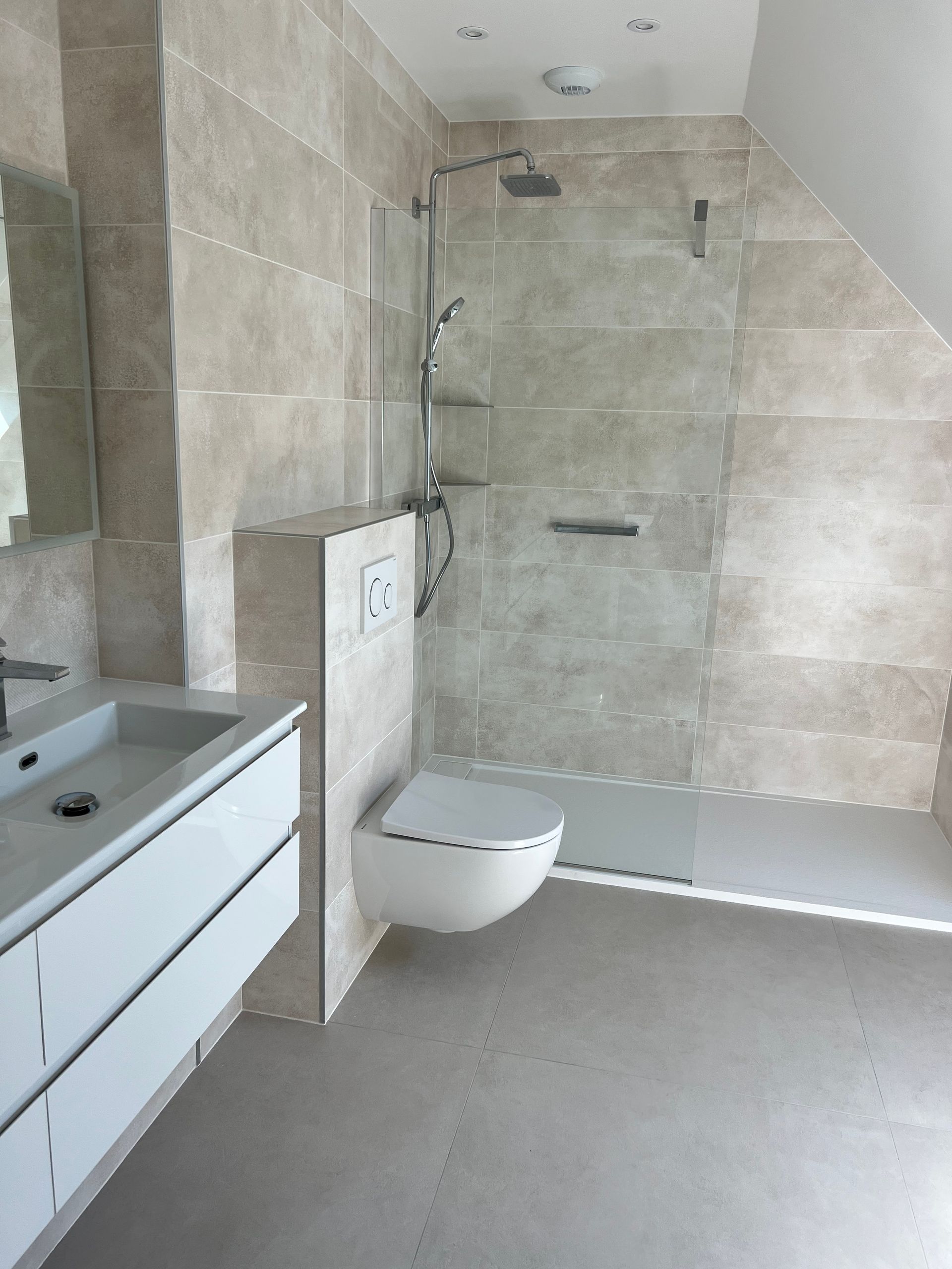 Salle de bain beige