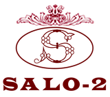 Logotipo SALO-2 color granate con un escudo floral ornamentado y una S estilizada dentro de un &oacute;valo.