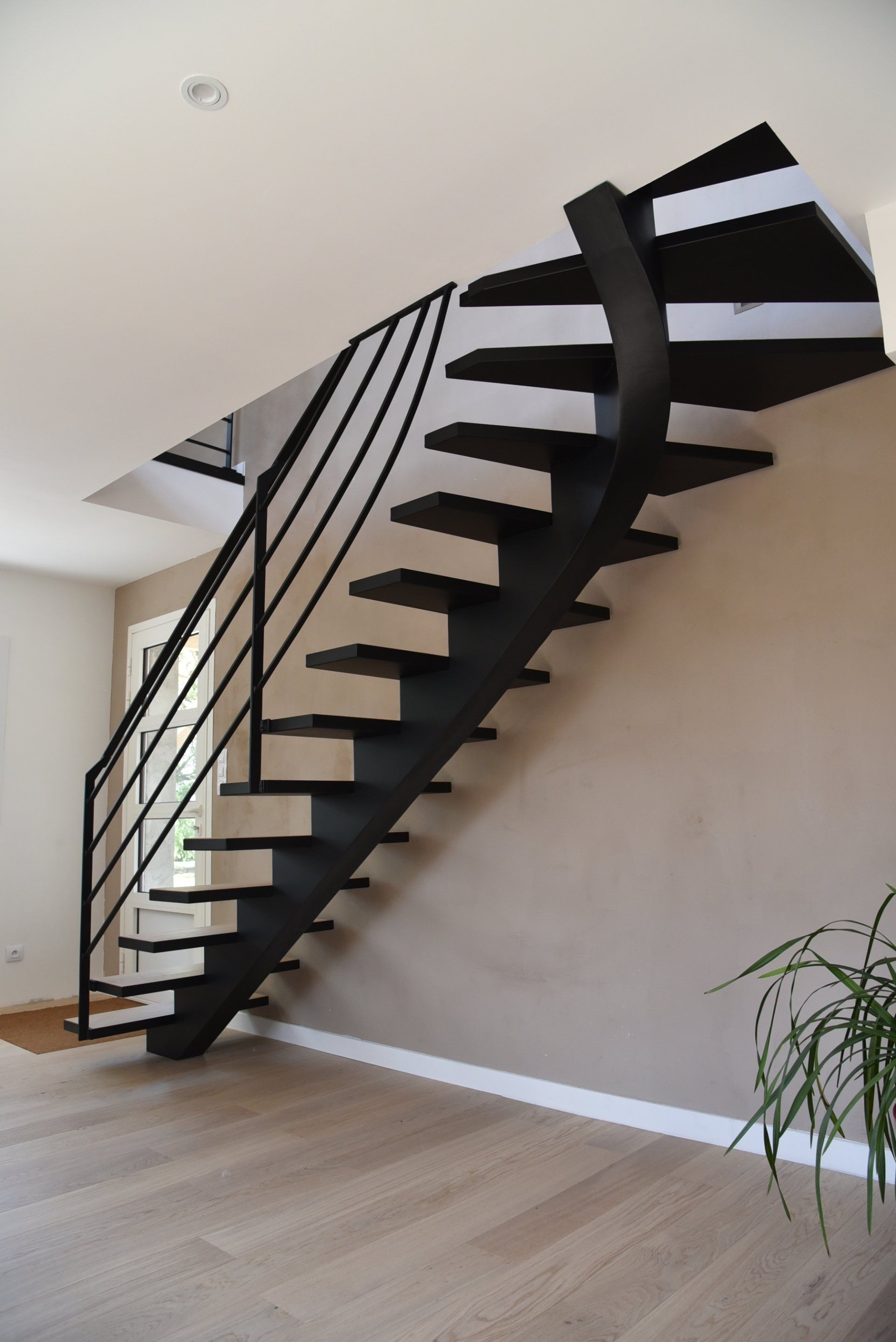 Escalier à angle droit