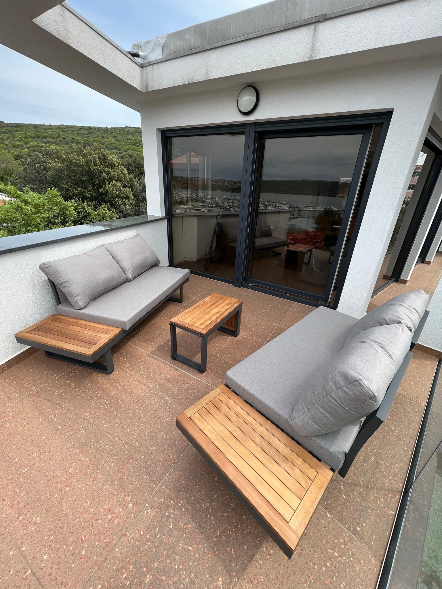 Ground floor balcony