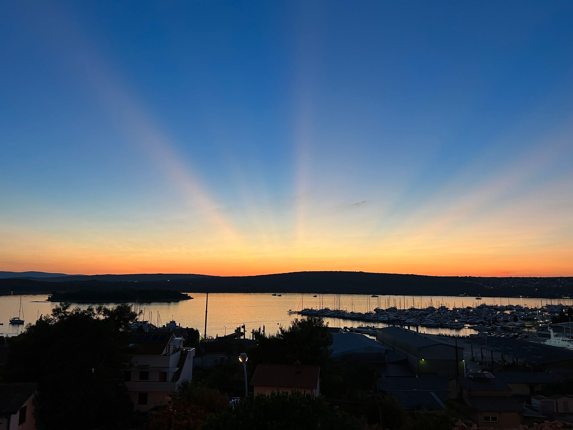 Marina Penthouse sunset view