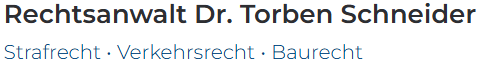 Ein weißer Hintergrund mit dem Namen Dr. Torben Schneider darauf