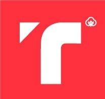 Una estrella blanca de ocho puntas sobre una línea blanca corta e inclinada, todo ello centrado dentro de un círculo.