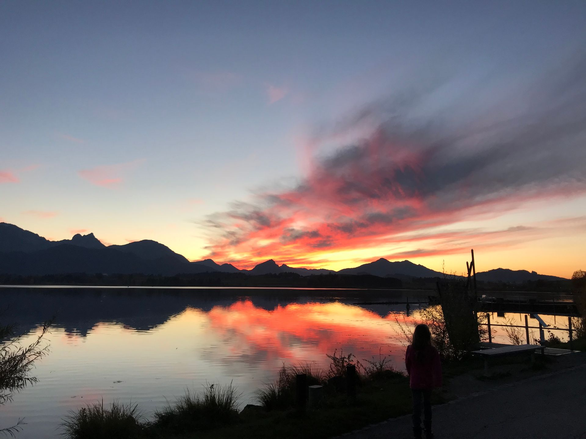 Sonnenuntergang Hopfensee