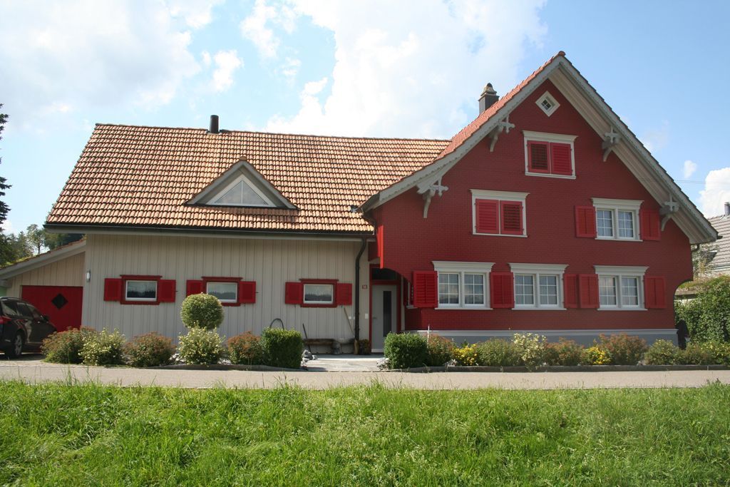 Referenzhaus rot - Maler Kläger AG