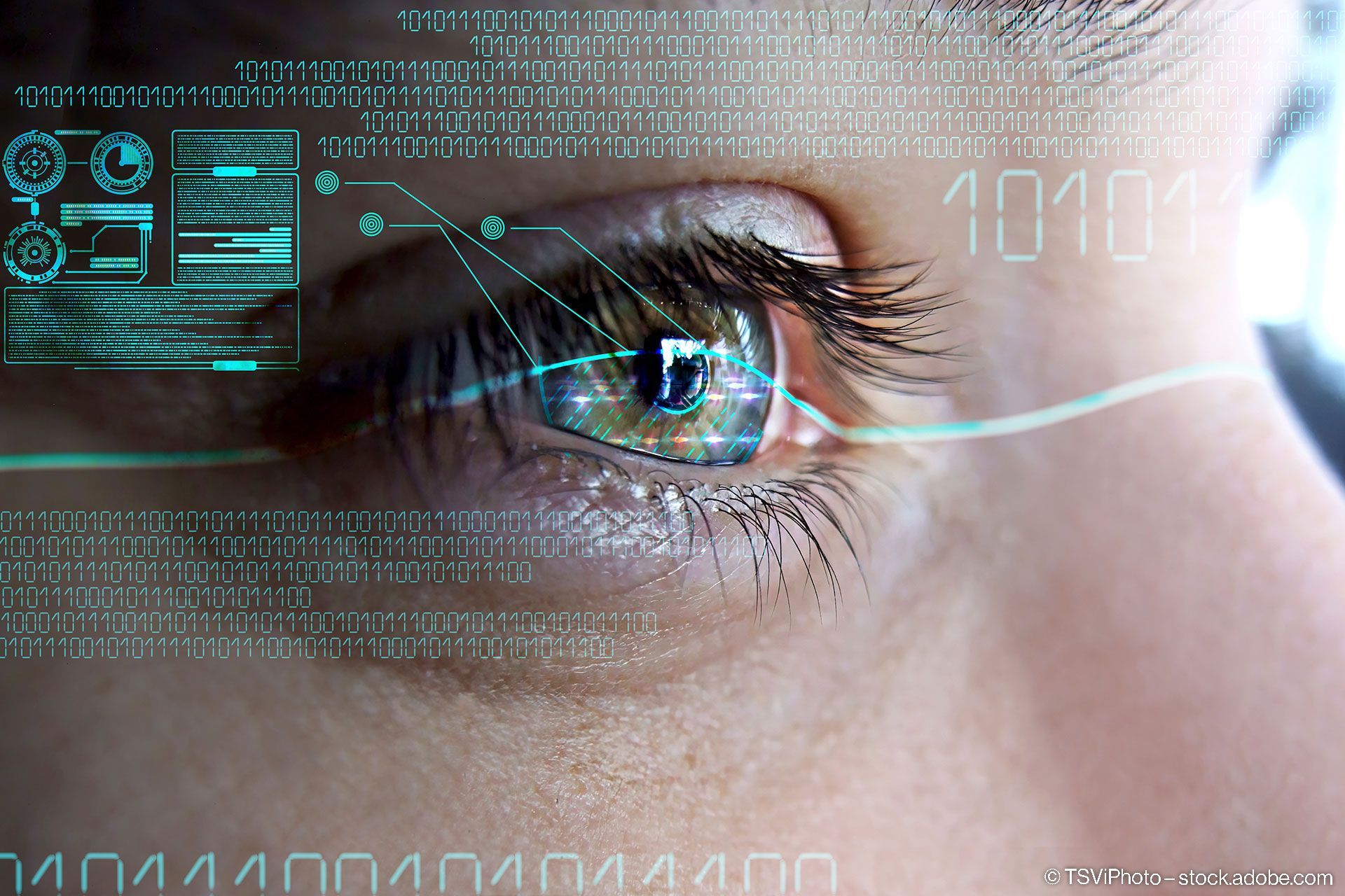 Nahaufnahme von einem Gesicht einer Frau