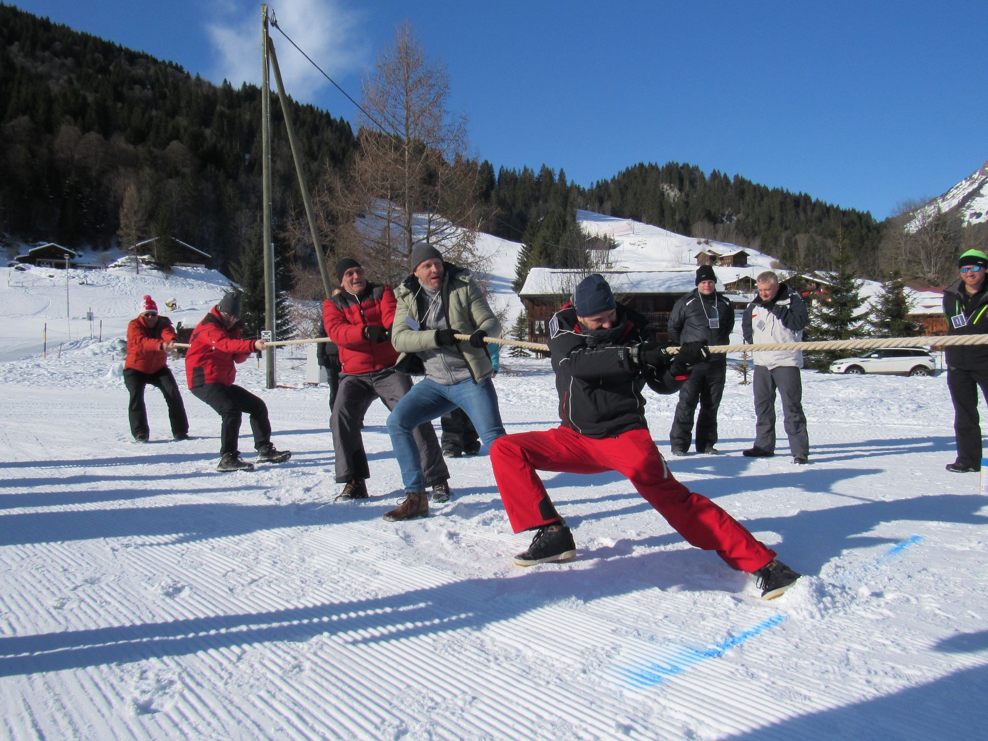 Team building - tir à la corde 