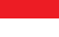 Drapeau de la principauté de Monaco.