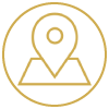 Pictogramme de pin de carte.
