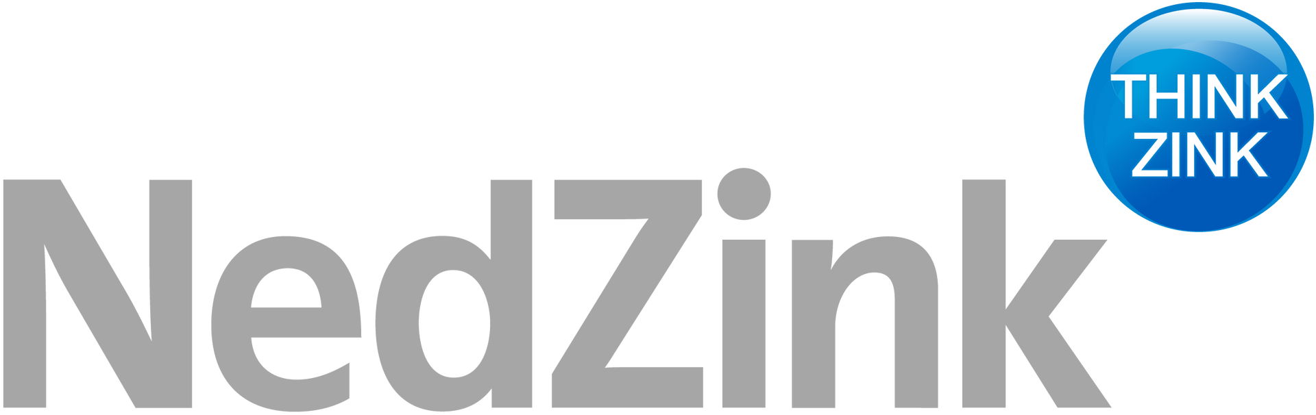 Um logotipo para nedzink que diz pense zink