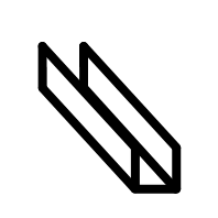 Um ícone preto e branco de um lápis em um fundo branco.