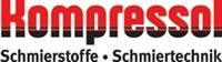 Ein rot-schwarzes Logo für eine Firma namens Kompressol