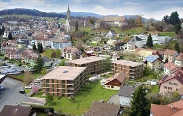 Les jardins du Bourg à Châtel-Saint-Denis, sondes en double U 40 PN20