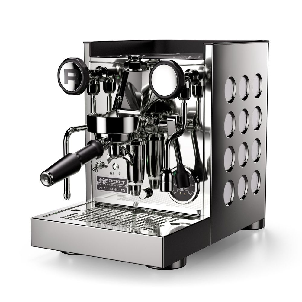 Siebträgerkaffeemaschine Rocket Appartamento TCA in schwarz