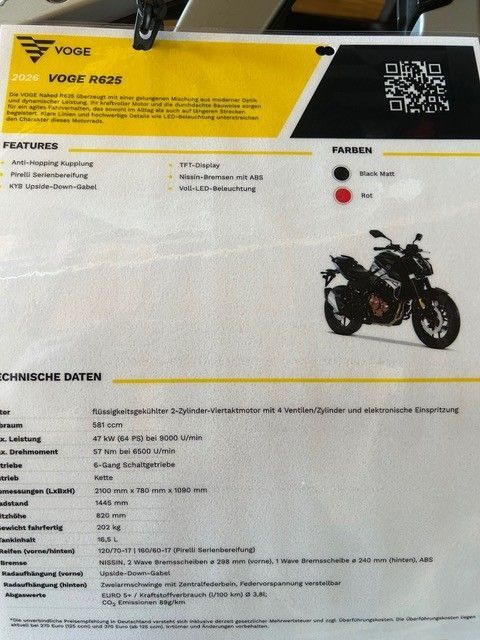 VOGE R 625