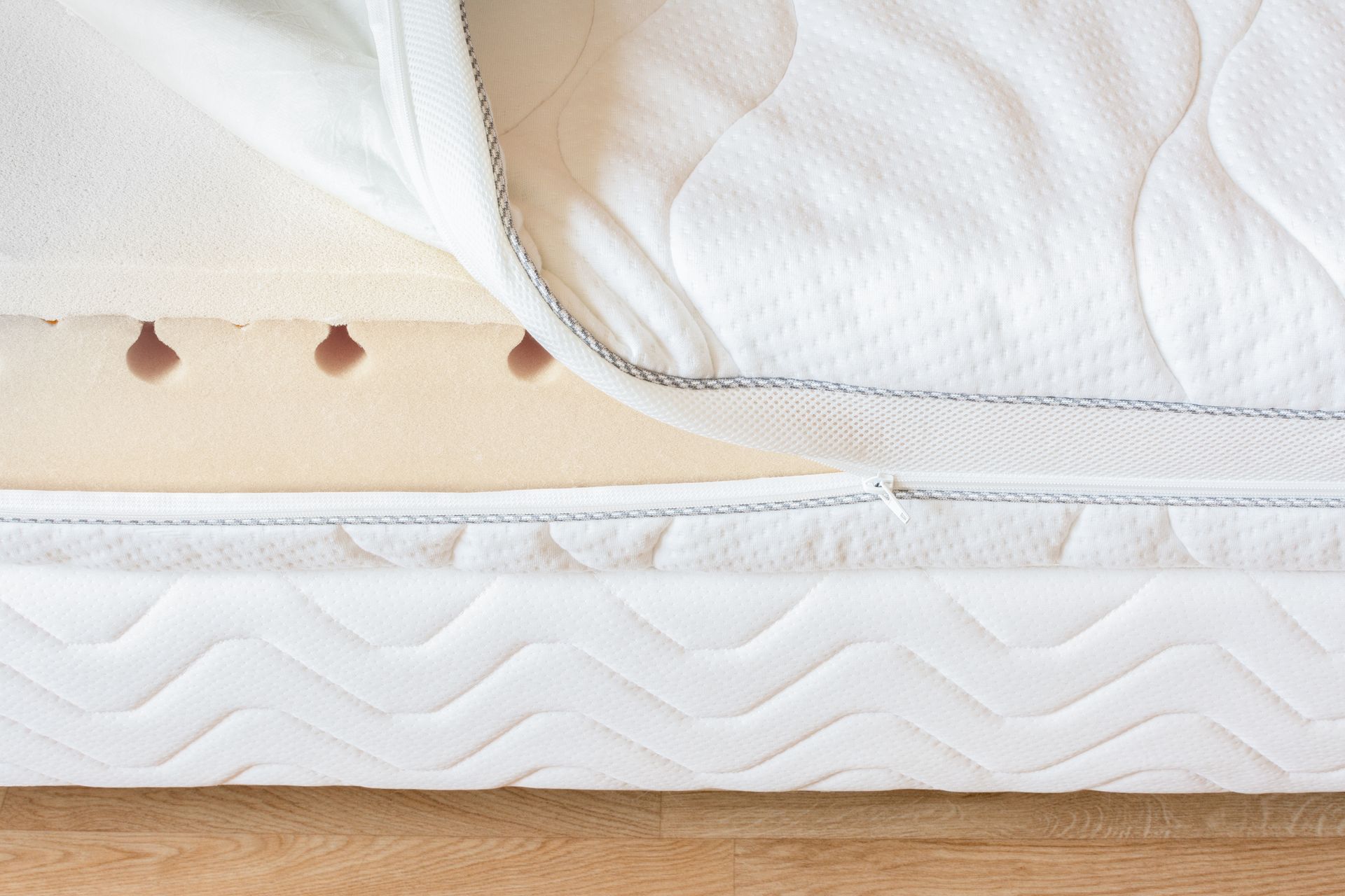 Housse de matelas avec sa fermeture éclair