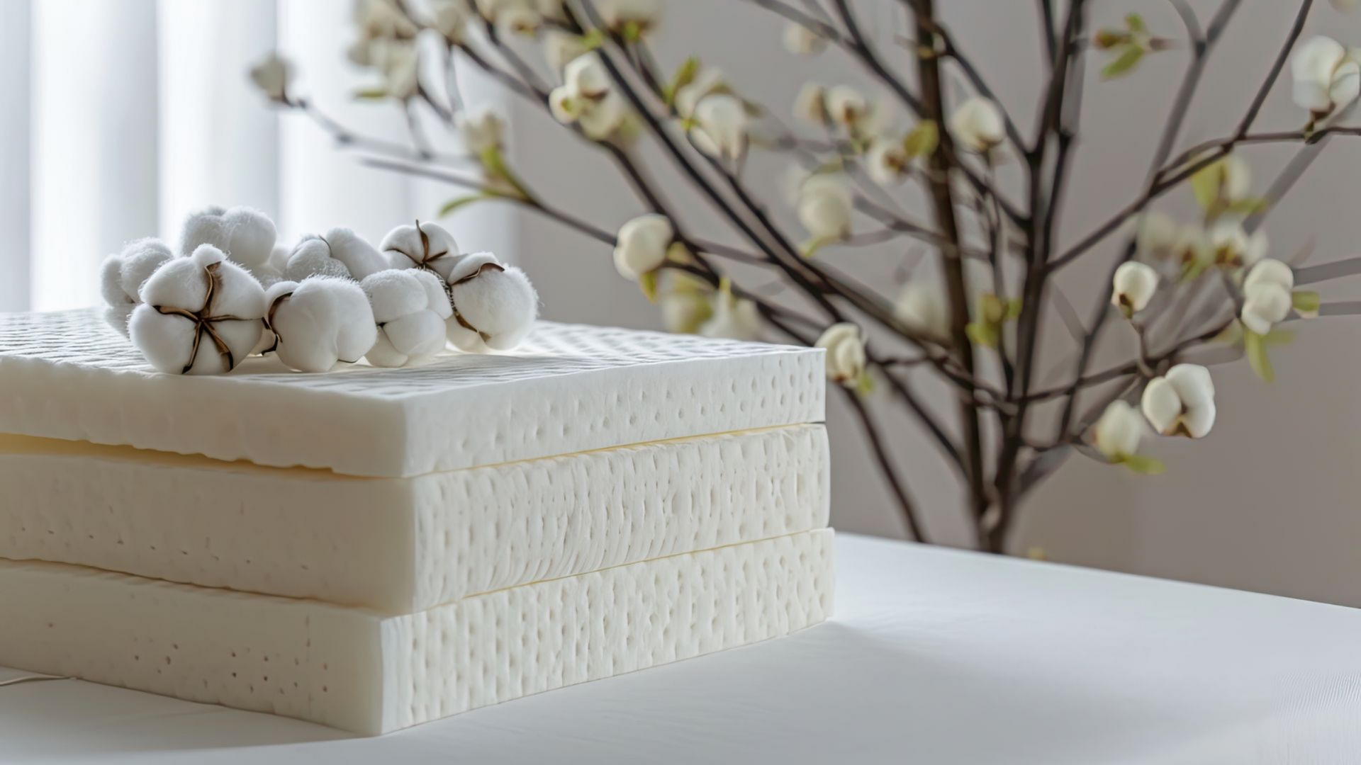 Empilement de mousses en latex pour matelas